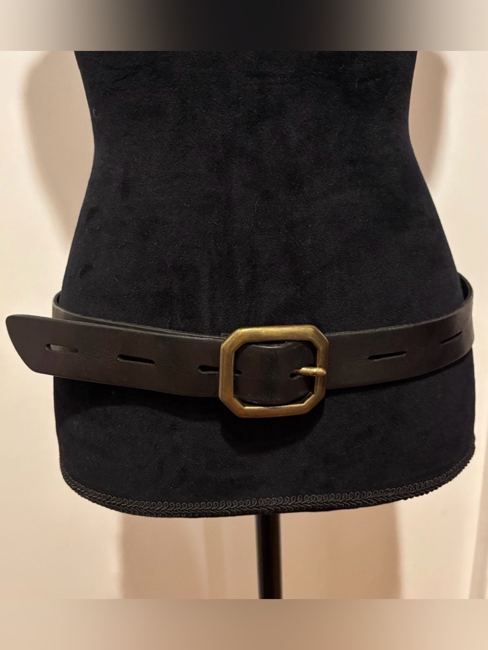 Lucky Brand Black Leather Belt Size 32 - Picture 8 of 8